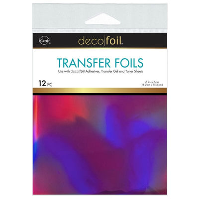 Therm O Web Deco Foil Transfer Sheets 6 in x 6 in (12 sheets) - LOVE POTION 5726
